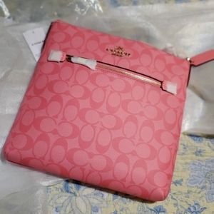 Coach Pink Lemonade Rowan File Bag